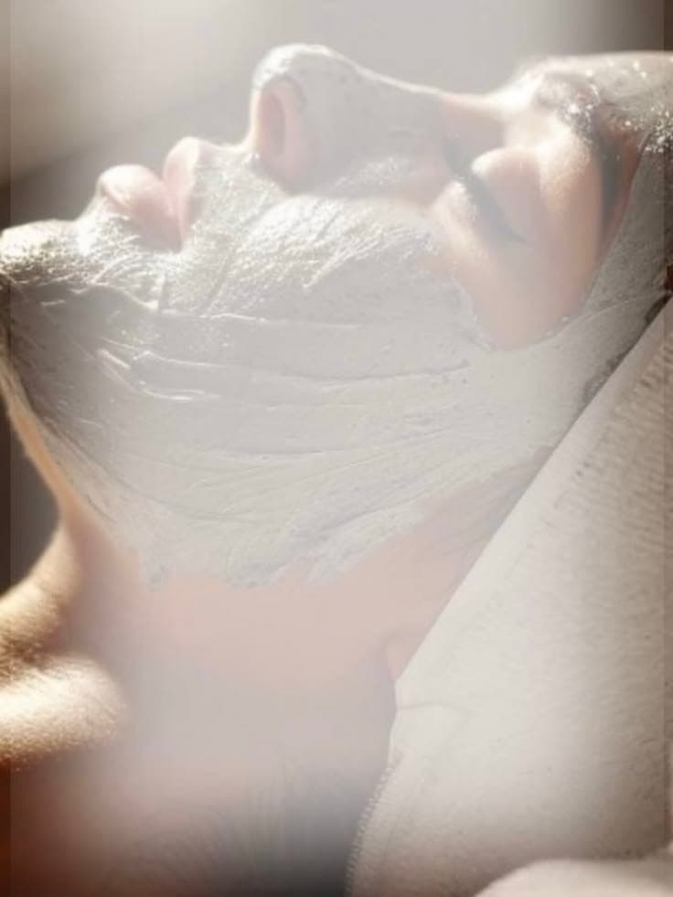 Soin du visage à l'argile